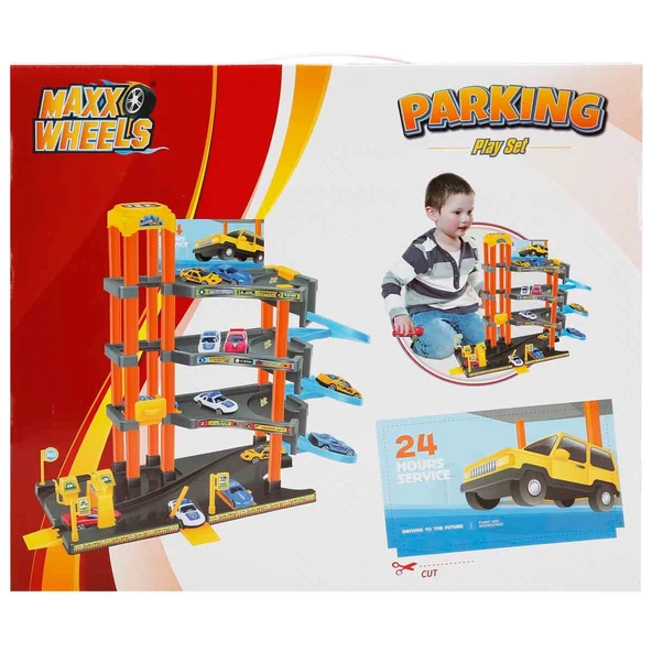 Maxx Wheels 4 Katlı Garaj Oyun Seti - Resim 3