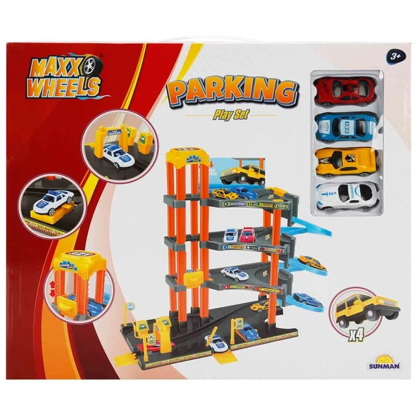 Maxx Wheels 4 Katlı Garaj Oyun Seti - Resim 2