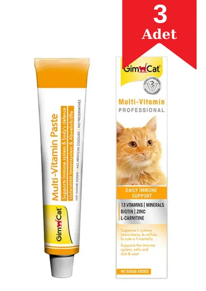 GimCat Multivitamin Kedi Macunu 20 Gr X 3 Adet ürün görseli 1