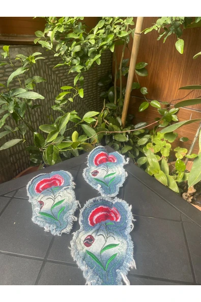 Ciciş Aksesuar KOT APLİKE DİKME YAMA [PEMBE GÜL] ürün görseli 1
