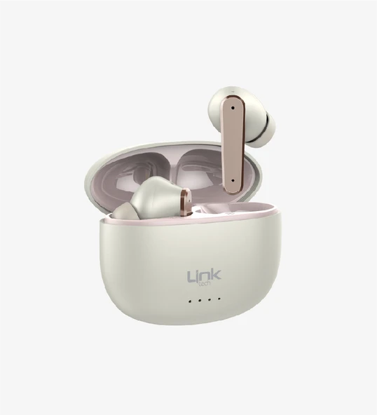 Link Tech TW37 Kablosuz Bluetooth Kulaklık Beyaz - Resim 2