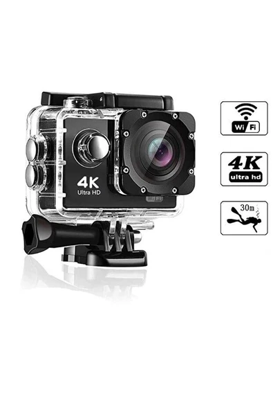 4K Ultra Hd 30 Fps - Wifi - Su Geçirmez - 170° - Aksiyon Kamerası(YD-3674K) ürün görseli 1