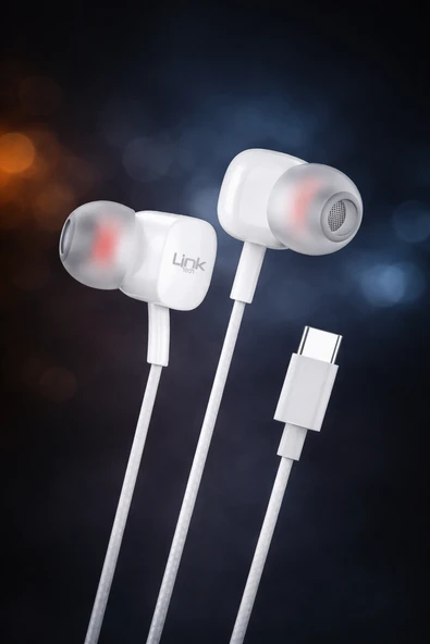 LinkTech H16 Kulak İçi Kablolu Mikrofonlu  Type-c Kulaklık ürün görseli 1