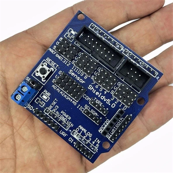 Arduino Uno R3 Sensor Shield V5.0 Genişletme Kartı ürün görseli 1