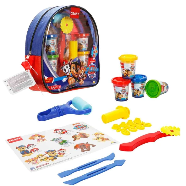 PAW Patrol Sırt Çantalı  Oyun Hamuru Seti 200 gr 18 Parça ürün görseli 1