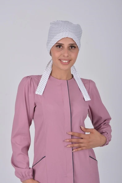 Tesettür Doktor Hemşire Bonesi - Beyaz Yıldız ürün görseli 1