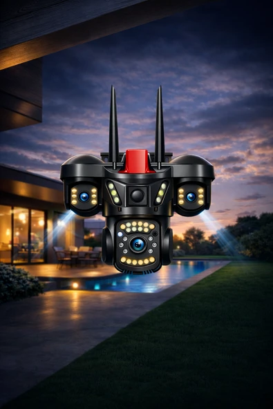 O-KAM 5011 3 LENS WİFİ PTZ KAMERA ürün görseli 1