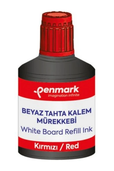 Beyaz Tahta Kalemi Mürekkebi 100 ml Kırmızı ürün görseli 1