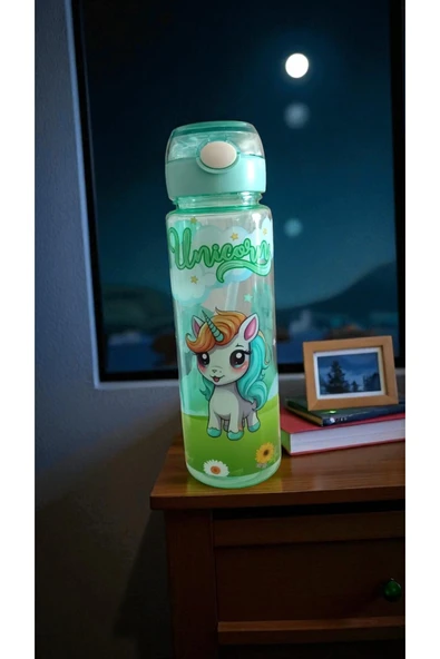 FAMEMUS ACCESSORY Unicorn 800 ML İpsiz Çanta Yanı Kaliteli Suluk Matara ürün görseli 1