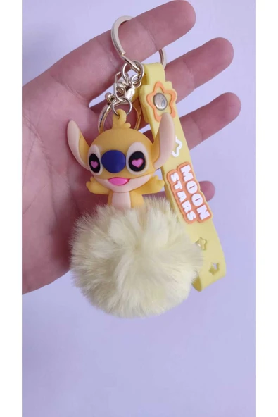FAMEMUS ACCESSORY Stitch Peluş Silikon Anahtarlık Ve Çanta Aksesuar ürün görseli 1