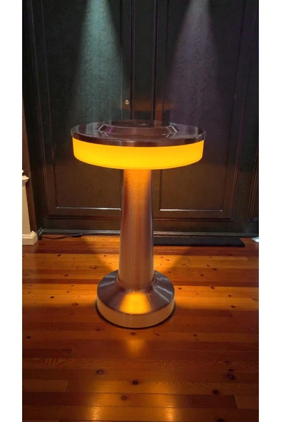 FAMEMUS ACCESSORY Dekoratif Silindir Led Işıklı Şarjzlı Masa Lambası ürün görseli 1