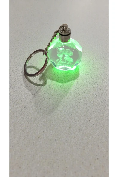 FAMEMUS ACCESSORY Sevgililer Gününe Özel Çift Ilovee you ışıklı Anahtarlık ürün görseli 1