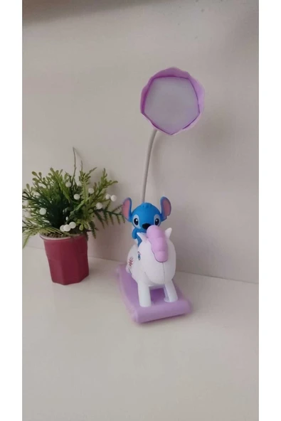 FAMEMUS ACCESSORY Stich Fiğürlü Masa Üzeri Gece Lambası - Resim 4