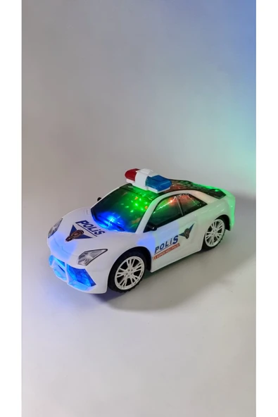 FAMEMUS ACCESSORY Sesli ve Işıklı Polis Arabası 16cm boyut ürün görseli 1