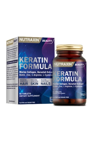 Nutraxin Keratin Formula 60 Tablet ürün görseli 1