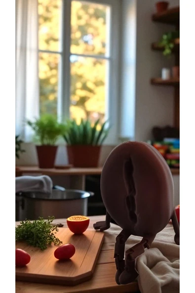 FAMEMUS ACCESSORY 3D Dekoratif Kahve Çekirdeği Figürü - Minimal Tasarım Hediyelik Dekor ürün görseli 1