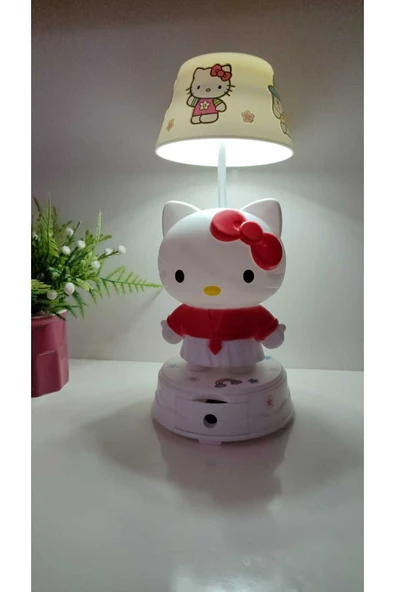 FAMEMUS ACCESSORY Hello Kitty Masa Üzeri Gece Lambası boyut 25 cm ürün görseli 1