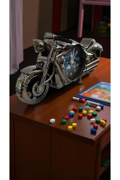 FAMEMUS ACCESSORY Motorbisiklet Görünümlü Çalar Saat ürün görseli 1