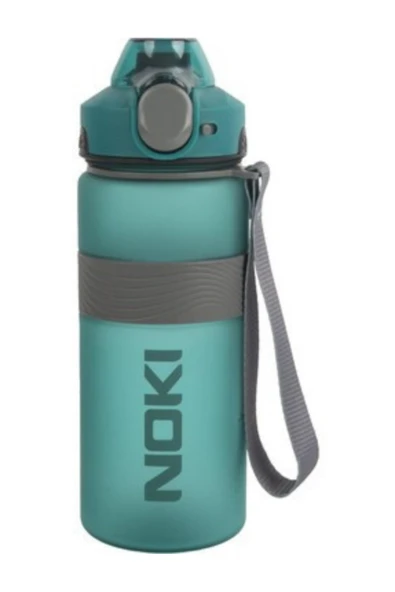 Su Matarası Tritan Auto Kapak Soft Touch Silikon Bantlı Askılı 1000 ML - Yeşil ürün görseli 1