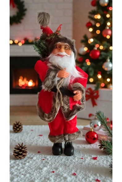 FAMEMUS ACCESSORY Neol Baba Figür 60cm Yılbaşına Özel Süs Dekor Hediyelik Ürün ürün görseli 1