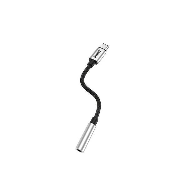 Phixi Basic CA111 Metal Başlıklı Örgü Type-C to 3.5mm Jack Çevirici ürün görseli 1