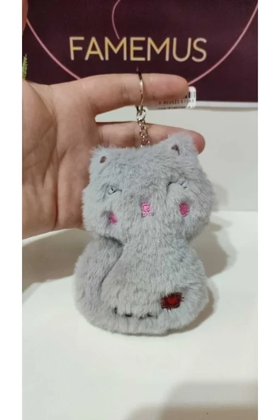 FAMEMUS ACCESSORY Sevimli Peluş Ayıcık Anahtarlık boyut 13 cm ürün görseli 1