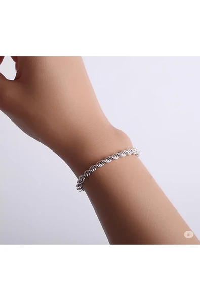 FAMEMUS ACCESSORY Sevgiler ve Özel Günlere Özel Düz Yassı Zincir Bileklik ürün görseli 1