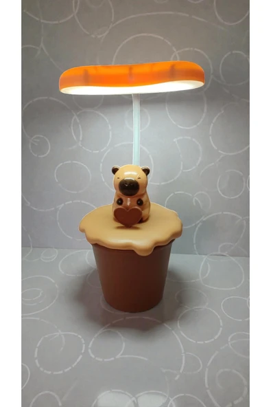 FAMEMUS ACCESSORY Capybara kapibara Masa Üzeri Gece Lambası Hediyelik Ürün Boyut:22cm ürün görseli 1