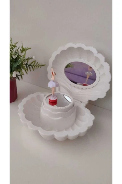 FAMEMUS ACCESSORY İstiridye Şeklinde Çok Şık Müzik Kutusu ürün görseli 1