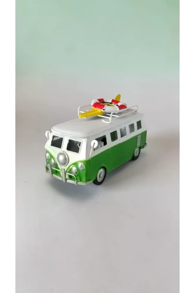 FAMEMUS ACCESSORY Nostajik Metal Minibüs Biblo Araba Tekerlek Hareket Etmez boyut:15 Hediyelik Ürün ürün görseli 1