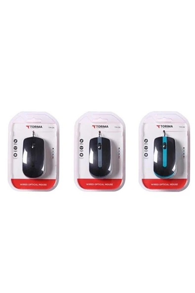 Torima TM-06 Kablolu Siyah Optik Mouse - Resim 2
