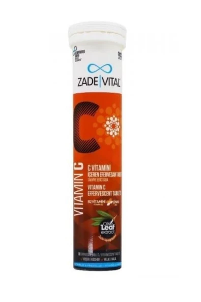 Zade Vital Vitamin C 20 Efervesan Tablet ürün görseli 1