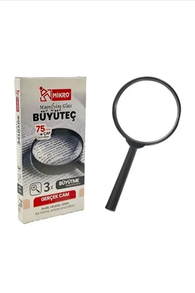 Cam Büyüteç 3 x 75 mm ürün görseli 1
