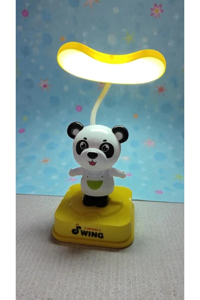 FAMEMUS ACCESSORY Panda Kendini Sallayan Model Masa Gece Lambası Boyut:20cm ürün görseli 1