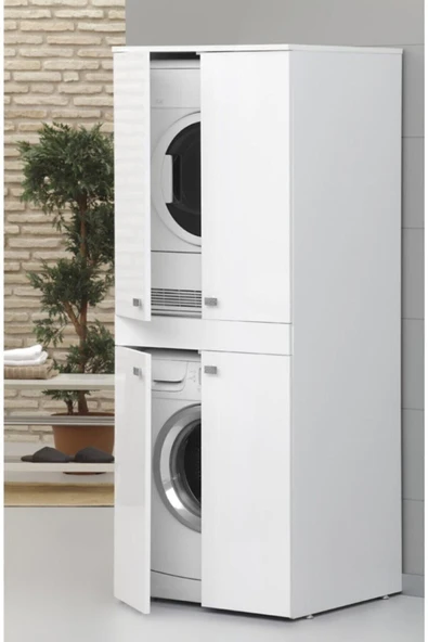 Buzkan Mobilya %100 Mdf Çamaşır Makinesi Dolabı Kurutma Makinesi Dolabı 70 Cm turkuaz ürün görseli 1