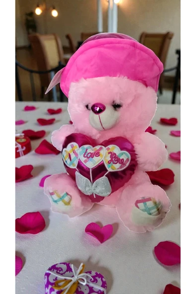 FAMEMUS ACCESSORY Sevgililer Gününe Özel Peluş oyuncak 40 cm boyutunda ürün görseli 1