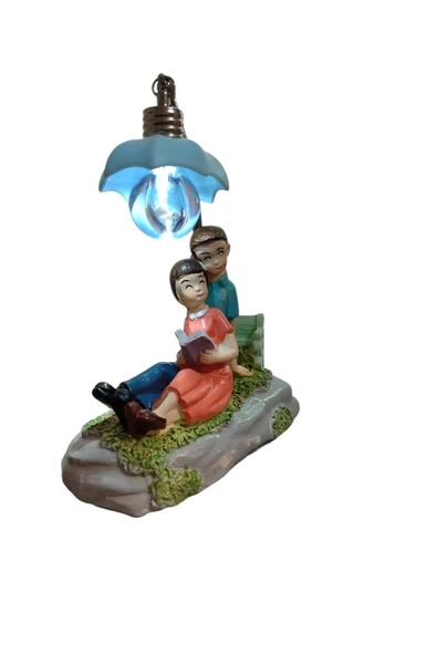FAMEMUS ACCESSORY Oturan Çift Model Biblo Hediyelik 13*20 cm ürün görseli 1