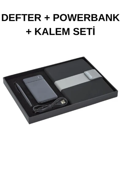 Hediye Defter Kalem Powerbank Seti SET T1 ürün görseli 1