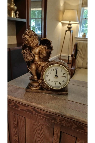 FAMEMUS ACCESSORY Şık Görünüm masa üzeri saat biblo ofis ve ev dekoru boyut 16*12cm ürün görseli 1