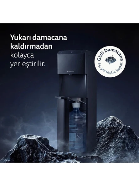 Aquamara - Dokunmatik Kontrollü Siyah Su Sebili - Resim 3