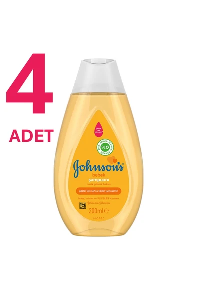 Johnsons Baby Bebek Şampuanı 200 ml 4'lü Paket ürün görseli 1