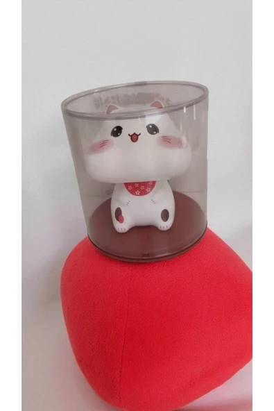 FAMEMUS ACCESSORY Kafa Sallayan Sevimli Kedi modeli 10cm *10cm BOYUTU büyüktür ürün görseli 1