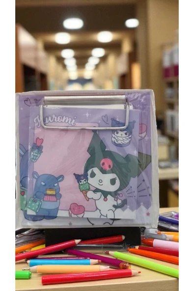 FAMEMUS ACCESSORY Kuromi sekreter tipli a6 boyutunda 50 yaprak not defteri ürün görseli 1