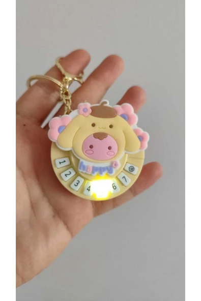 FAMEMUS ACCESSORY Tuşlu Işıklı Sesli Ayıcık Anahtarlık ürün görseli 1
