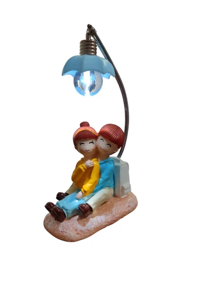 FAMEMUS ACCESSORY Oturan Çift Model Biblo Hediyelik 10*15 cm ürün görseli 1