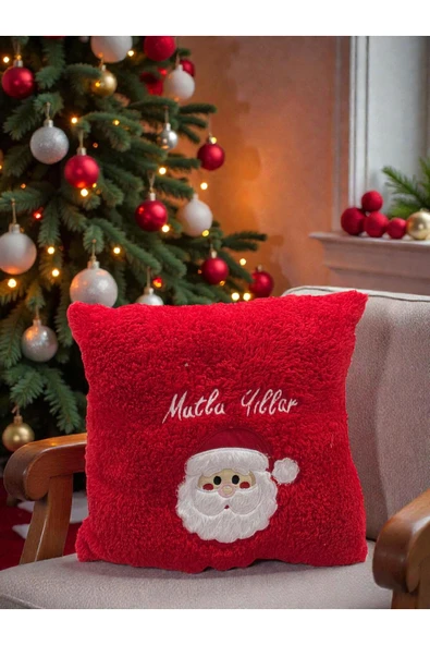 FAMEMUS ACCESSORY Yılbaşı Peluş Yastık 30 cm ürün görseli 1