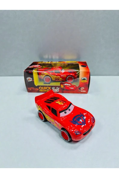 FAMEMUS ACCESSORY ŞİMŞEK MCQUEEN METAL ÇEK BIRAK ARABA 11 CM BOYUTU ürün görseli 1