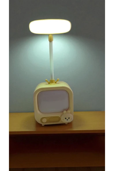 FAMEMUS ACCESSORY Tv Görünümlü Masa Üstü Gece Lambası Sarı Renk ürün görseli 1