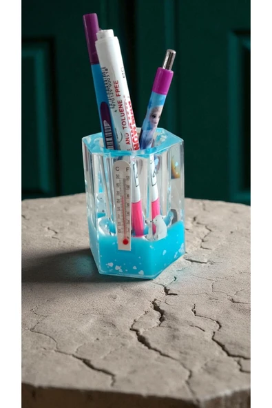 FAMEMUS ACCESSORY Sulu ve Dereceli Kalemlik ( kalemler ürüne DAHİL DEĞİLDİR ) 10 cm ürün görseli 1