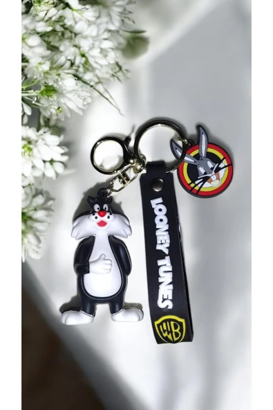FAMEMUS ACCESSORY 3D Sevimli ve Yaratıcı Karakter Bugs Bunny Anahtarlık ve Çanta Aksesuar. ürün görseli 1